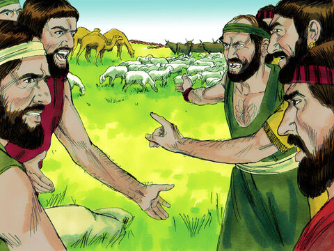 Brigas surgiram entre os pastores que cuidavam dos animais de Abrão e Ló. – Slide número 5