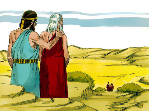 Abraão continuou em pé com o Senhor. – Slide número 12