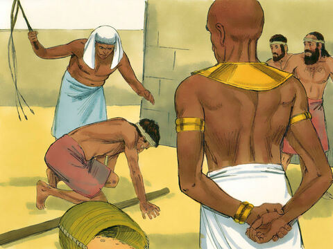 Êxodo 1: 11 Assim, os egípcios forçaram os israelitas a se tornarem seus escravos. – Slide número 4