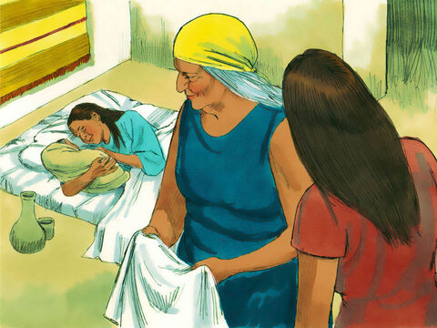 Êxodo 1: 15 As duas parteiras que ajudaram as mulheres hebreias a dar à luz seus bebês chamavam-se Sifrá e Puá. – Slide número 8