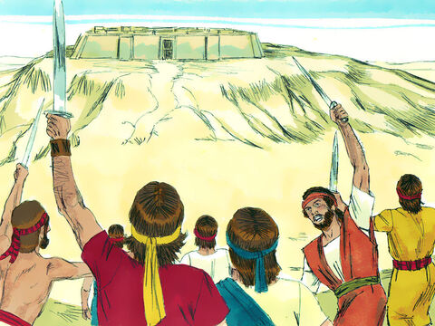Jerusalém, no Monte Sião, tinha uma fortaleza que era tão bem defendida que os jebuseus se gabavam: “Você não vai entrar aqui – Slide número 3