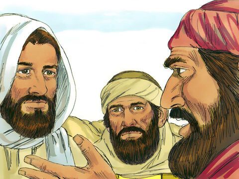 “Jesus de Nazaré foi entregue pelos chefes dos sacerdotes para ser condenado à morte e eles O crucificaram”, explicaram os discípulos. “Esperávamos que ele nos salvasse”. – Slide número 6