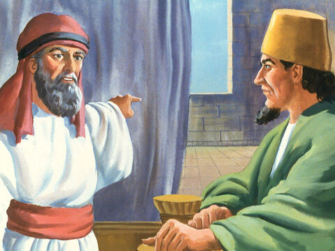 O rei Acabe ouviu a notícia que Obadias trazia e partiu para se encontrar com Elias. – Slide número 14