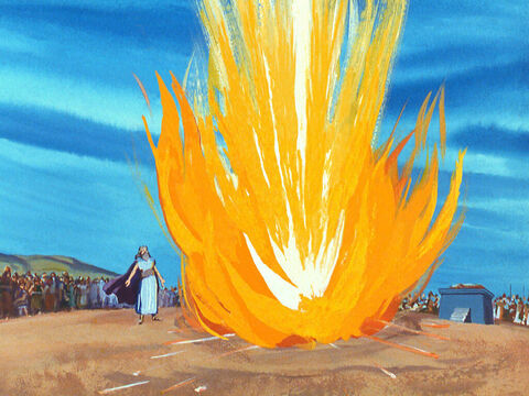 De repente, desceu o fogo do Senhor. – Slide número 40