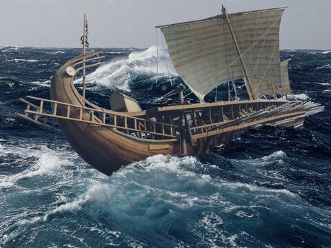 “...navega no mar...”<br/>Crédito da foto: Telias.free. – Slide número 11