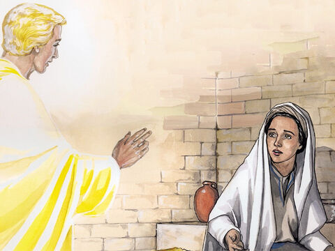 Disse-lhe, então, o anjo: “Maria, não temas, porque achaste graça diante de Deus! – Slide número 4