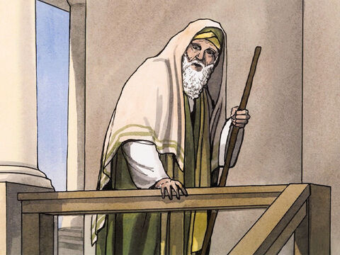 Então Simeão, dirigido pelo Espírito, entrou no pátio do templo, e quando os pais trouxeram o menino Jesus para fazer por Ele o que era costume de acordo com a lei ... – Slide número 4