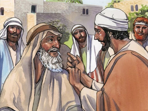 Ele então lhe ordenou que a ninguém contasse isso e disse-lhe: "Mas vai mostrar-te ao sacerdote e oferece pela tua purificação o que Moisés determinou, para que isso lhes sirva de testemunho." – Slide número 5