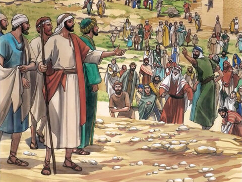 Jesus ia passando por todas as cidades e povoados, ensinando nas sinagogas, – Slide número 1