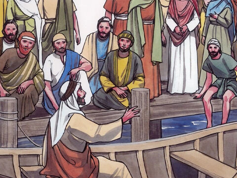 Mais tarde, Jesus explicou o significado desta parábola aos Seus discípulos. – Slide número 10