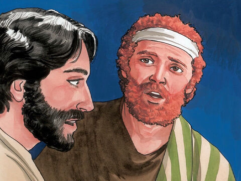 Então Pedro aproximou-se de Jesus e perguntou: “Senhor, quantas vezes deverei perdoar a meu irmão quando ele pecar contra mim? Até sete vezes?” – Slide número 6