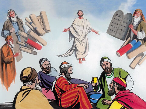 “Abraão respondeu: ‘Eles têm Moisés e os Profetas; que os ouçam’. – Slide número 10