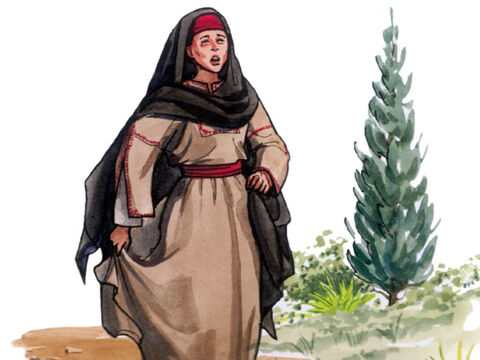 Quando Marta ouviu que Jesus estava chegando, foi encontrá-lo, mas Maria ficou em casa. – Slide número 10
