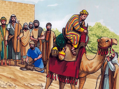 “Digo-lhes a verdade: Dificilmente um rico entrará no Reino dos céus. E lhes digo ainda: É mais fácil passar um camelo pelo fundo de uma agulha do que um rico entrar no Reino de Deus”. – Slide número 8