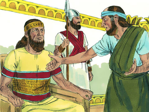 O profeta Isaías recebeu uma mensagem do Senhor para Ezequias: “O rei da Assíria não entrará na cidade nem nem levantará contra ela trincheira alguma”. – Slide número 18