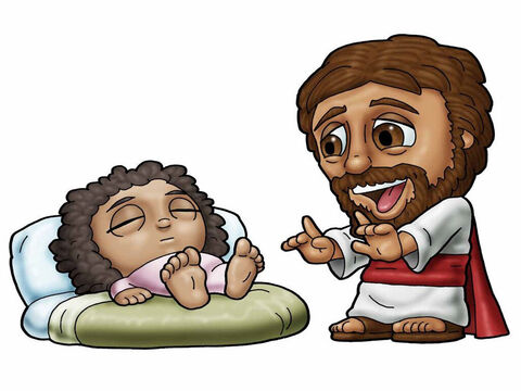 Jesus e a filha de Jairo. – Slide número 20