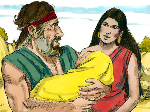 Por fim, Jacó e Raquel tiveram um filho chamado José. – Slide número 1