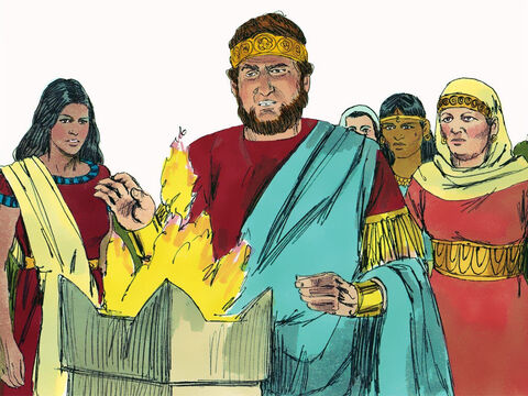 Jeoaquim adorava falsos deuses e se tornou um tirano ímpio que cometeu pecados e crimes atrozes. – Slide número 8