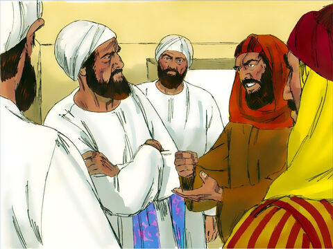 Os príncipes sacerdotes, os mestres da lei e os líderes tramaram como poderiam matar Jesus. – Slide número 5