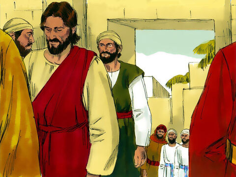 Jesus, então, deixou o Templo e voltou para Betânia. – Slide número 6