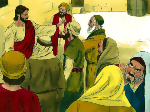 Os príncipes dos sacerdotes ficaram alarmados com a popularidade de Jesus e planejavam encontrar uma maneira de prendê-Lo e matá-Lo. – Slide número 3