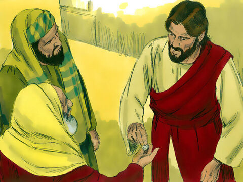 Eles deram a Jesus uma moeda de denário. – Slide número 9