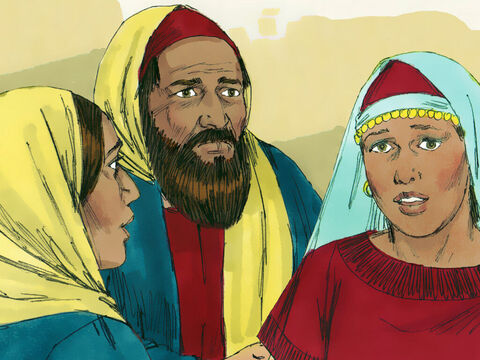 Lázaro morava em Betânia com suas duas irmãs Maria e Marta. – Slide número 1