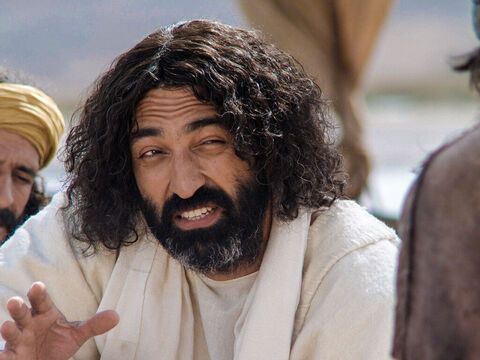 Novamente Jesus disse: <br/>– Simão, filho de João, você me ama? – Slide número 4