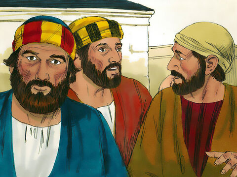 Quando os discípulos ouviram isso, eles ficaram surpresos e perguntaram: “Quem então pode ser salvo?” – Slide número 7
