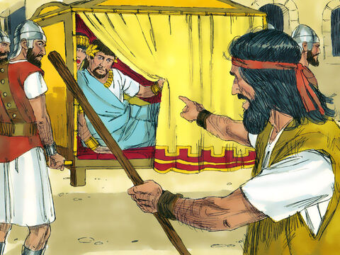 Ora, Herodes Antipas governava a região em que João Batista pregava. João falou, repreendendo Herodes Antipas e Herodias, dizendo que não era lícito que eles agissem como se estivessem casados. – Slide número 3