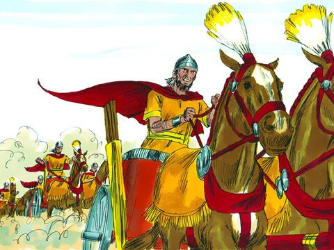 O rei Josias ignorou esse aviso e se disfarçou de soldado para liderar suas tropas na batalha. – Slide número 26