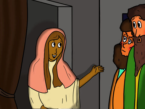 ...correu para avisar aos outros que estavam orando por Pedro.<br/>– Pedro está na porta! – ela exclamou. – Slide número 14