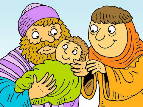 O bebê João cresceu e falava a todos para se prepararem para a vinda do Filho de Deus, Jesus, como o Salvador do mundo. – Slide número 8