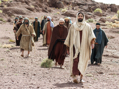 Jesus estava a caminho de Jerusalém, viajando ao longo da fronteira entre Samaria e a Galileia. – Slide número 1
