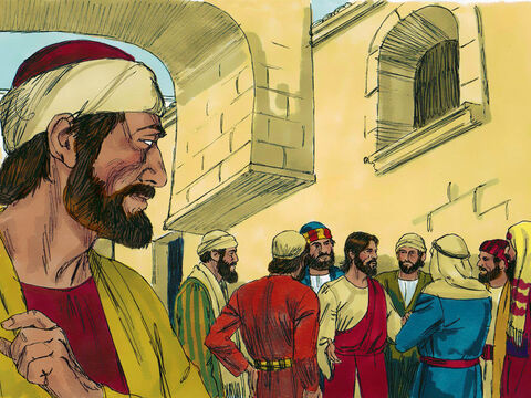 A partir daquele momento, Judas esperou uma oportunidade para entregar Jesus a eles. – Slide número 13