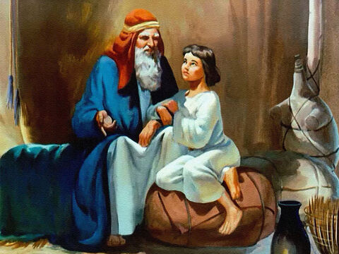 Quando criança, José havia amado seu pai e aprendera a lhe obedecer. – Slide número 38