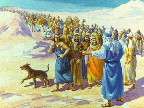 Moisés podia não ter entendido o porquê, mas ele confiava no Senhor e deu a ordem para irem em direção ao mar Vermelho. O povo não entendeu também, mas fez o que seu líder lhes dissera. – Slide número 20