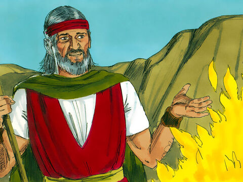 “Vá até o faraó e tire meu povo do Egito”, instruiu Deus. Moisés começou a dar desculpas. “Quem sou eu para fazer isso?” – Slide número 6
