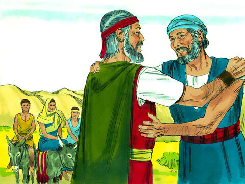 Moisés compartilhou com Arão tudo o que Deus havia lhe falado. Então todos eles partiram para o Egito para dizer aos líderes hebreus que Deus tinha planos para os resgatar. – Slide número 24
