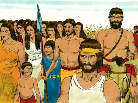 Eles foram até Arão e exigiram: "Não sabemos o que aconteceu com Moisés. Vamos fazer deuses para nos liderar”. – Slide número 2