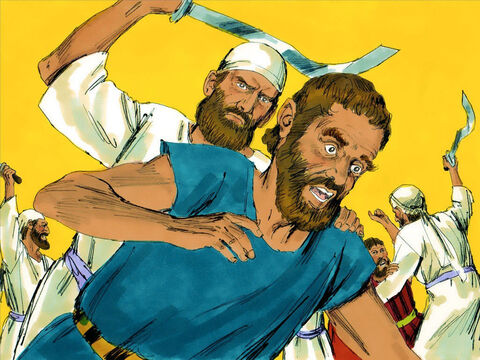 Os levitas cumpriram a ordem. Moisés então lhes disse: “Como vocês mostraram sua lealdade a Deus, Ele os escolheu para servi-Lo”. – Slide número 19