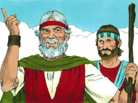 Moisés reuniu todos para ouvir as leis de Deus lidas em voz alta. Ele os exortou a fazer o que Deus queria e obedecê-Lo com reverência. – Slide número 7