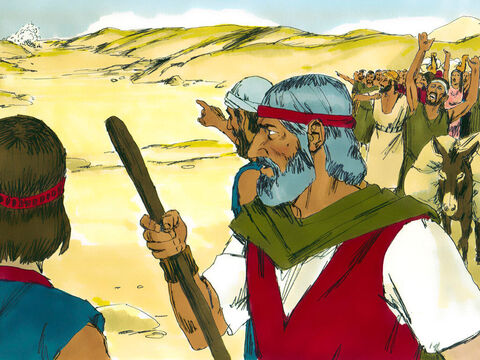 “Você nos trouxe para o deserto para morrer?”, reclamaram eles a Moisés. "Preferimos estar vivos como escravos no Egito do que morrer no deserto". – Slide número 10