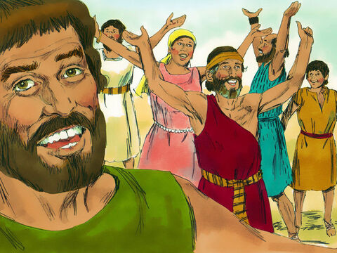 Êxodo 15: 1-21 Moisés e todos aqueles que escaparam cantaram um cântico sobre seu resgate para agradecer a Deus. – Slide número 20