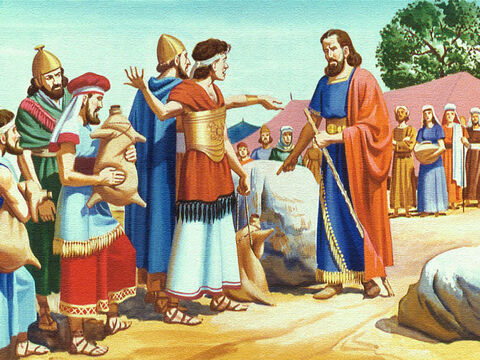Eles reclamaram furiosos com Moisés:<br/>– Por que você nos fez sair do Egito? Preferiríamos morrer do que estar nesse lugar horrível. – Slide número 7