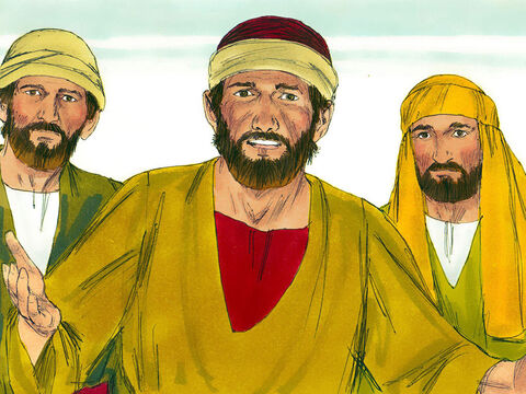 Mais tarde os discípulos perguntaram a Jesus:<br/>– Por que o Senhor ensina por parábolas? – Slide número 8