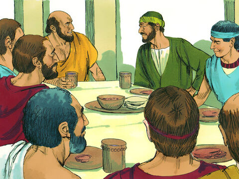 Ele se encontrou com os seguidores de Jesus em Éfeso e perguntou-lhes. “Vocês receberam o Espírito Santo quando acreditaram?” – Slide número 2