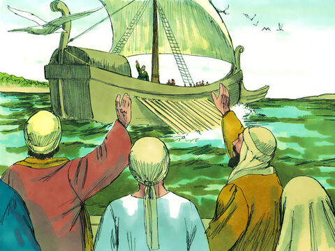 Paulo navegou do porto de Cencreia, perto de Corinto, com Áquila e Priscila. – Slide número 1