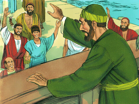 Paulo então embarcou em um navio, deixando Áquila e Priscila em Éfeso. – Slide número 4
