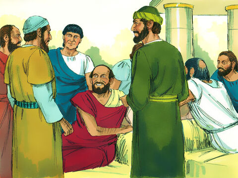 Alguns dos judeus foram persuadidos e se juntaram a Paulo e Silas, junto com muitos homens gregos tementes a Deus e algumas mulheres proeminentes. – Slide número 4